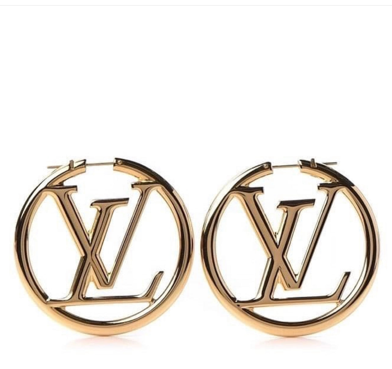 lv hoops gold